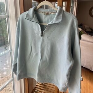 Tommy Bahama | Vintage Sky Blue Quarter Zip Sweater